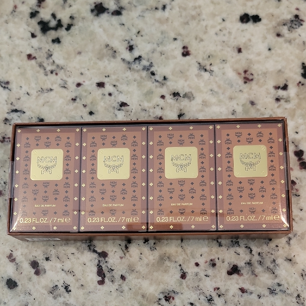 MCM Brown and Gold Perfume Set